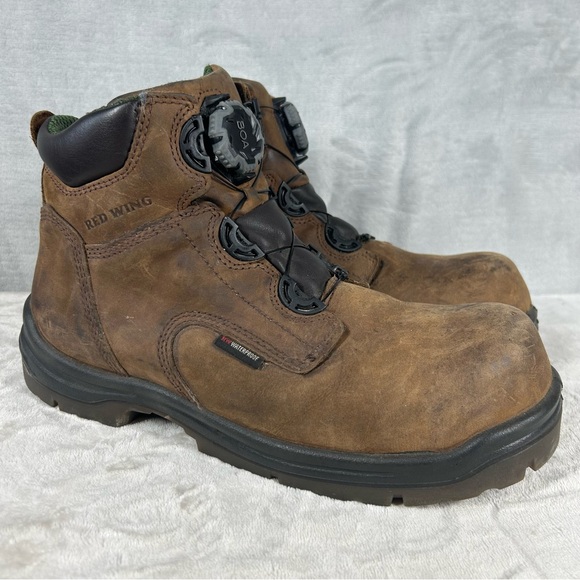 Red Wing BOA King Toe 6" Mens 11.5 EE Brown Leather Steel Toe Work Boots 2298 - Picture 1 of 8